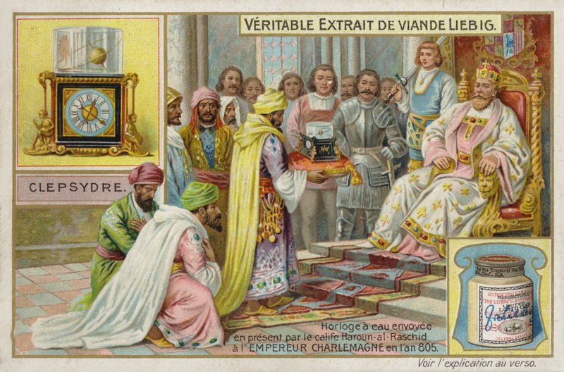 مستخلص اللحوم الفرنسية (Bouillon) ، الإمبراطور Charlemagne بواسطة المدرسة الفرنسية