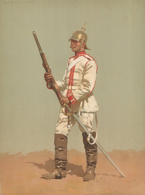 Garde Kuirassir in Feldrustung بواسطة المدرسة الفرنسية