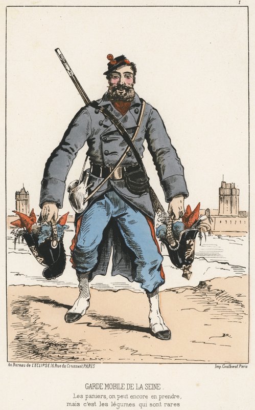Garde Mobile de la Seine (نقش ملون) بواسطة المدرسة الفرنسية