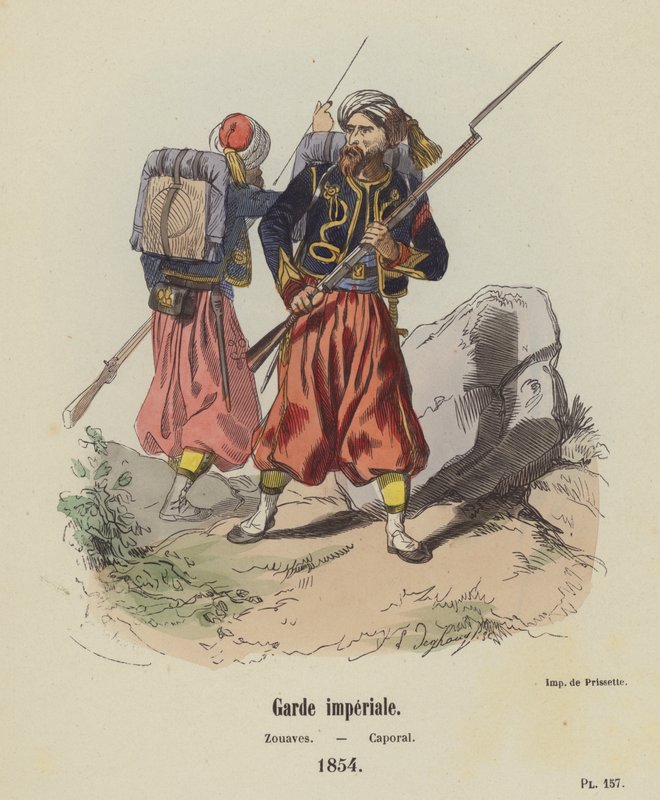 Garde imperiale, Zouaves, Caporal بواسطة المدرسة الفرنسية