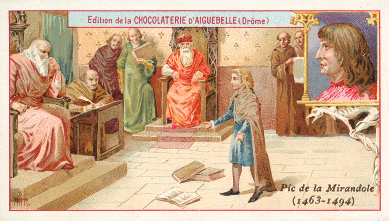 Giovanni Pico della Mirandola, Italian philosopher, as a child (chromolitho) بواسطة المدرسة الفرنسية
