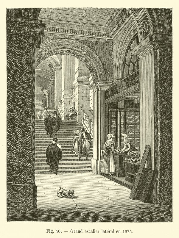 درج جانبي كبير عام 1825 بواسطة المدرسة الفرنسية