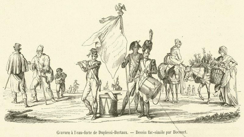 النقش بواسطة Duplessi-Bertaux (نقش) بواسطة المدرسة الفرنسية