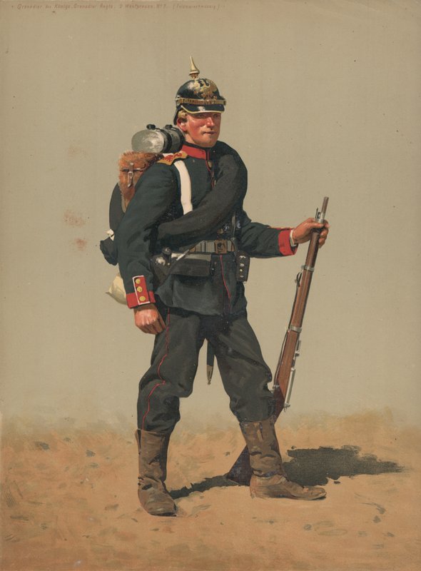 Grenadier of the Konigs Grenadier Right، 2 Westpreuss، No. 7، Field Marshal بواسطة المدرسة الفرنسية