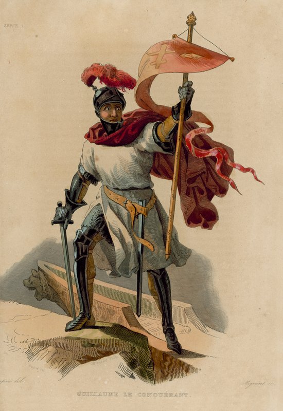 Guillaume le Conquerant (coloured engraving) بواسطة المدرسة الفرنسية