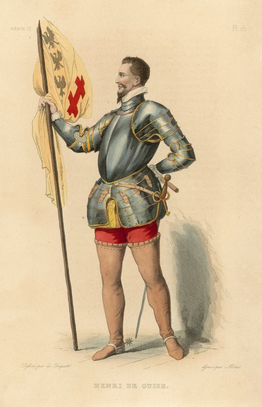 Henri de Guise (نقش ملون) بواسطة المدرسة الفرنسية