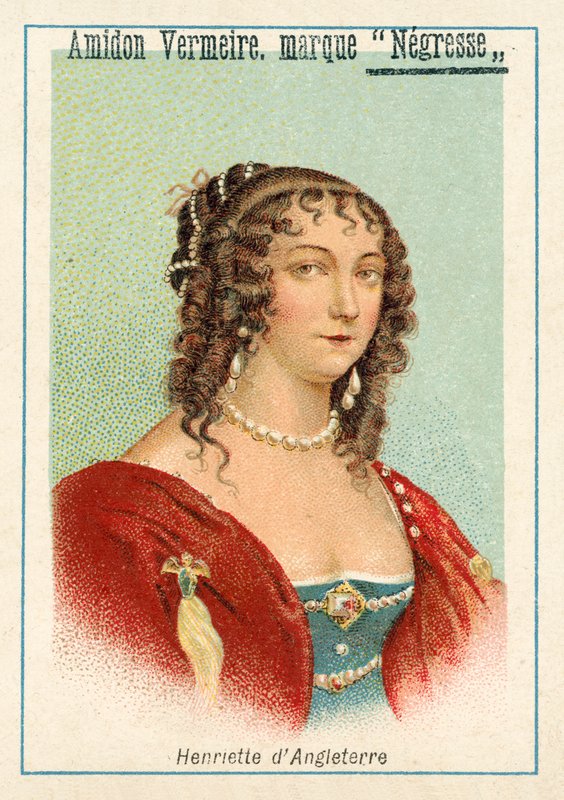 Henrietta of England (chromolitho) بواسطة المدرسة الفرنسية