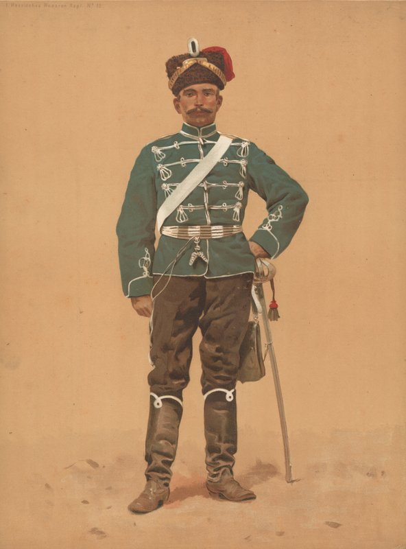Hessian Hussars Regt No 13 بواسطة المدرسة الفرنسية