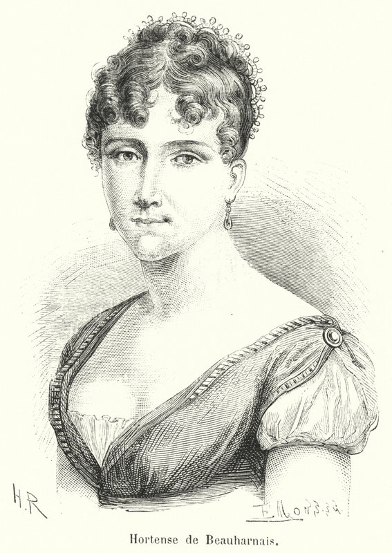 Hortense de Beauharnais (نقش) بواسطة المدرسة الفرنسية
