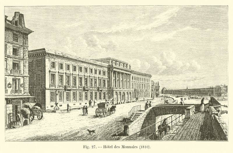 فندق des Monnaies ، 1810 بواسطة المدرسة الفرنسية