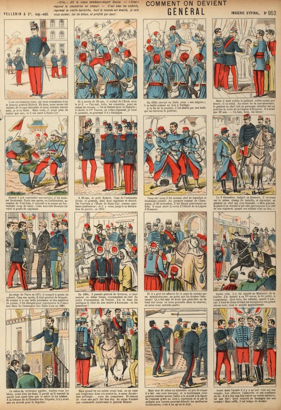 How to become a general (coloured engraving) بواسطة المدرسة الفرنسية