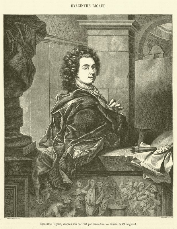 Hyacinthe Rigaud (نقش) بواسطة المدرسة الفرنسية