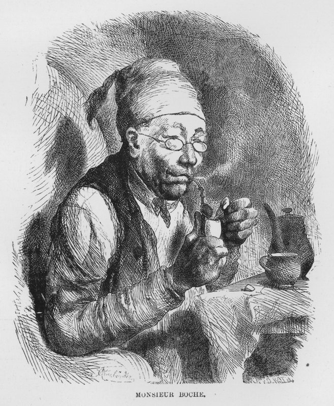 رسم إيضاحي لرواية أسوموار الواقعية ، بقلم إميل زولا (نقش) بواسطة المدرسة الفرنسية
