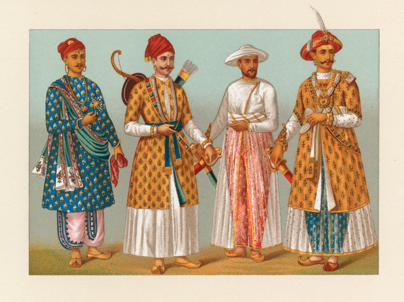 زي الهند بواسطة المدرسة الفرنسية
