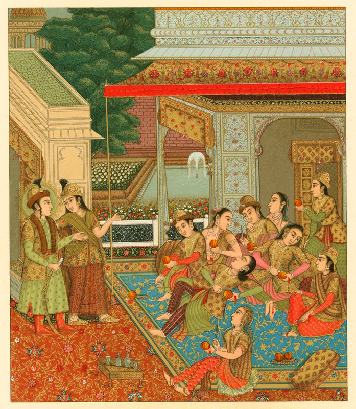 زي الهند بواسطة المدرسة الفرنسية