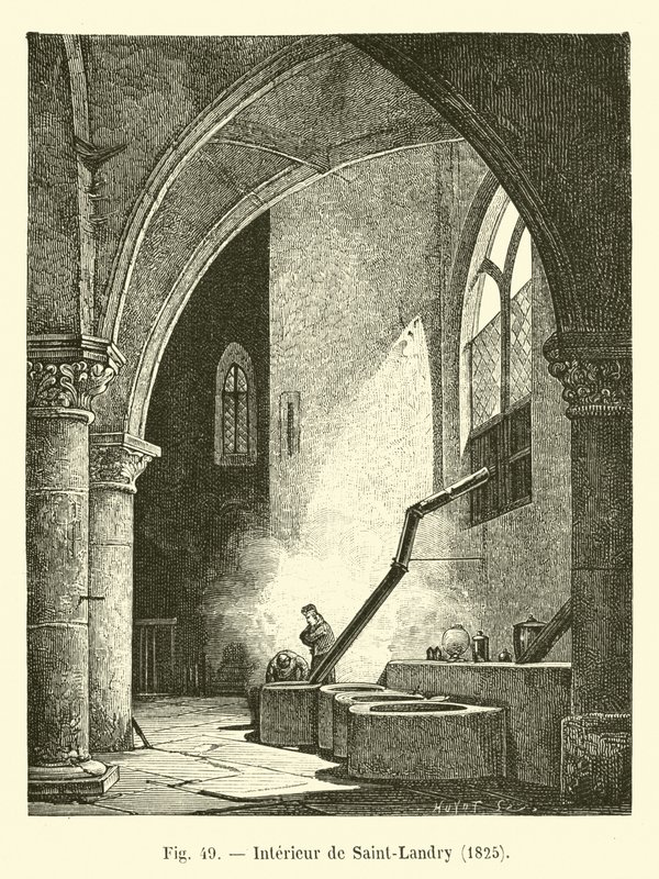 داخل سان لاندري ، 1825 بواسطة المدرسة الفرنسية