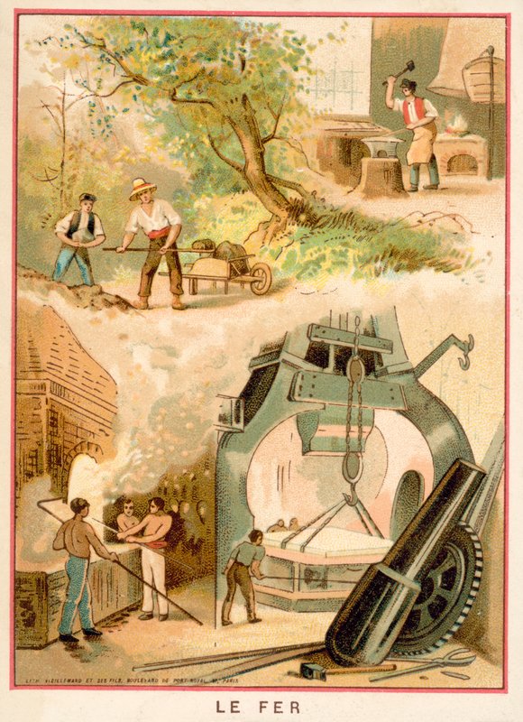 Iron (chromolitho) بواسطة المدرسة الفرنسية