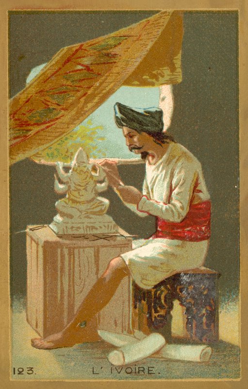Ivory (chromolitho) بواسطة المدرسة الفرنسية