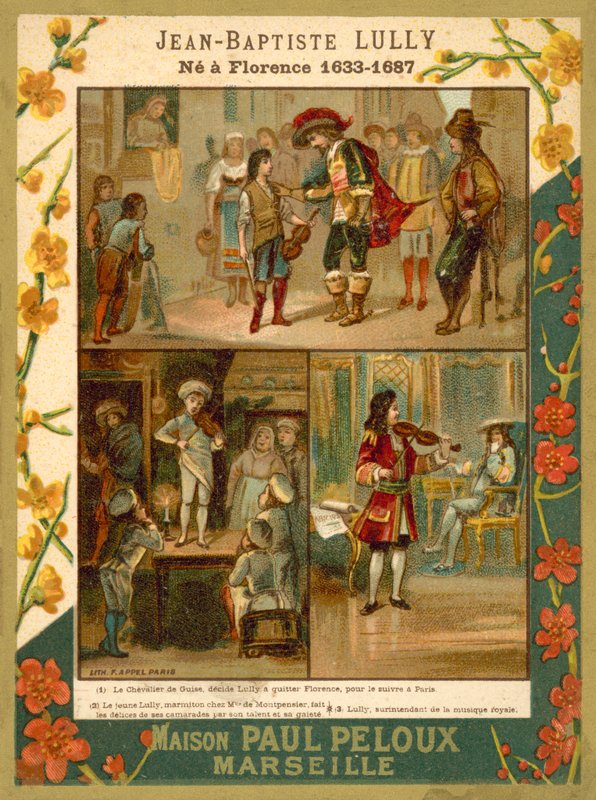 Jean-Baptiste Lully, French musician and composer (chromolitho) بواسطة المدرسة الفرنسية