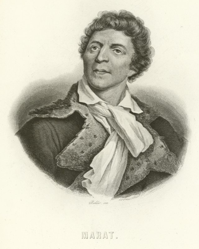 Jean-Paul Marat  بواسطة المدرسة الفرنسية