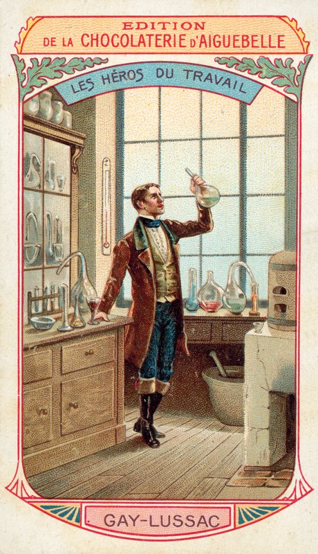 Joseph Louis Gay-Lussac, French chemist and physicist (chromolitho) بواسطة المدرسة الفرنسية