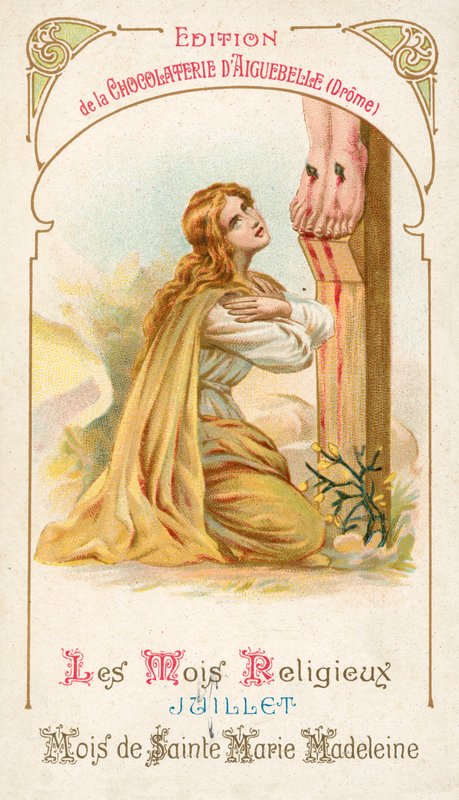 July, month of St Mary Magdalene (chromolitho) بواسطة المدرسة الفرنسية