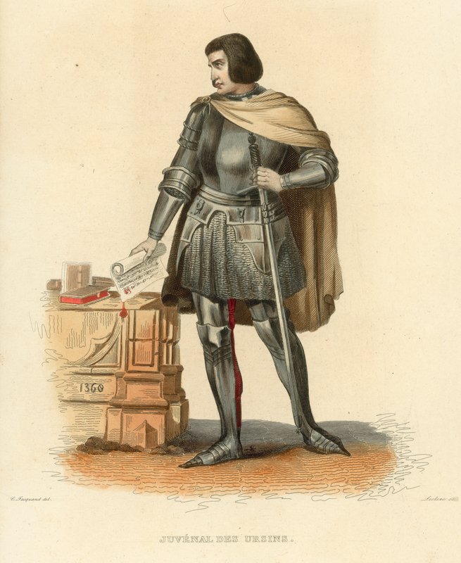 Juvenal des Ursins (نقش ملون) بواسطة المدرسة الفرنسية