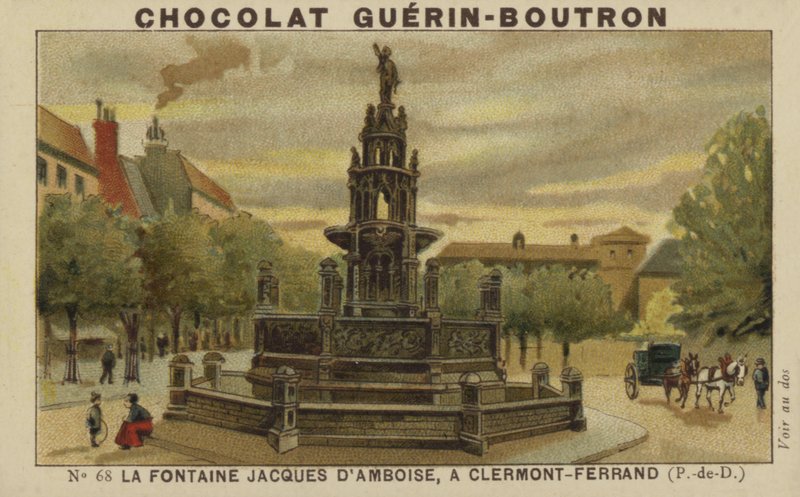 La Fontaine Jacques dAmboise ، في Clermont-Ferrand ، Puy-de-Dome بواسطة المدرسة الفرنسية