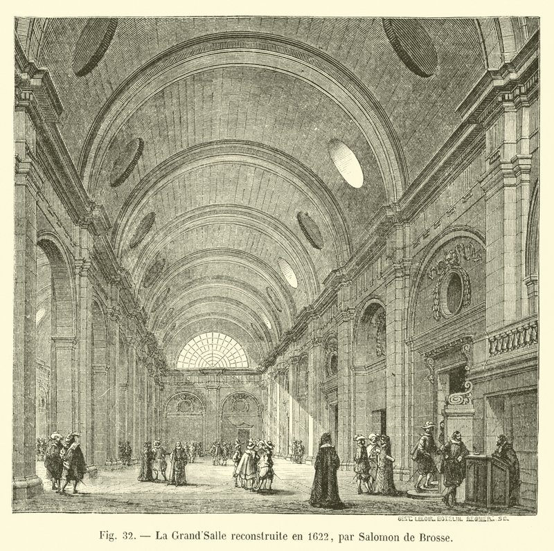 أعاد سالومون دي بروس بناء La GrandSalle في عام 1622 بواسطة المدرسة الفرنسية