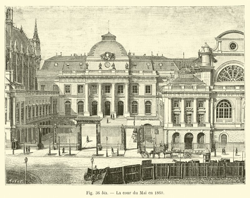 محكمة مايو عام 1860 بواسطة المدرسة الفرنسية