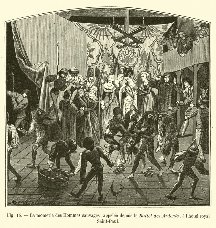 المومياء من الرجال البرية ، ودعا من الباليه des ardents ، في فندق رويال سانت بول بواسطة المدرسة الفرنسية