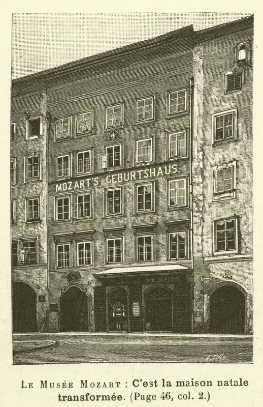 Le Musee Mozart (نقش) بواسطة المدرسة الفرنسية