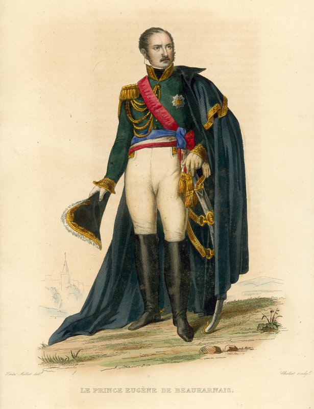 Le Prince Eugene de Beauharnais (نقش ملون) بواسطة المدرسة الفرنسية