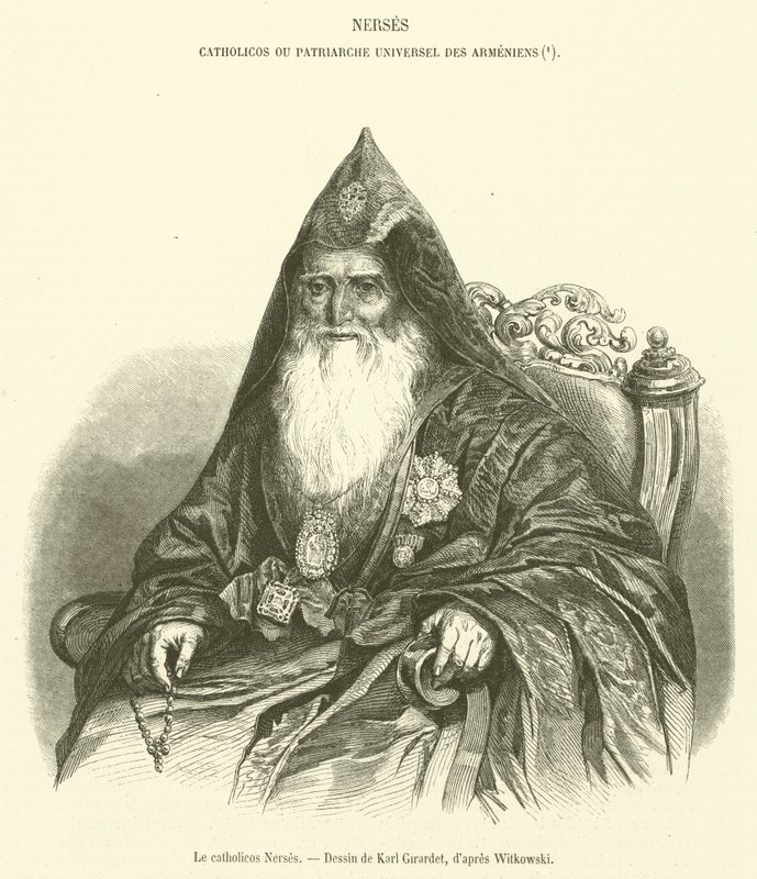 Le catholicos Nerses (engraving) بواسطة المدرسة الفرنسية