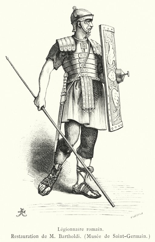 Legionnaire romain (نقش) بواسطة المدرسة الفرنسية