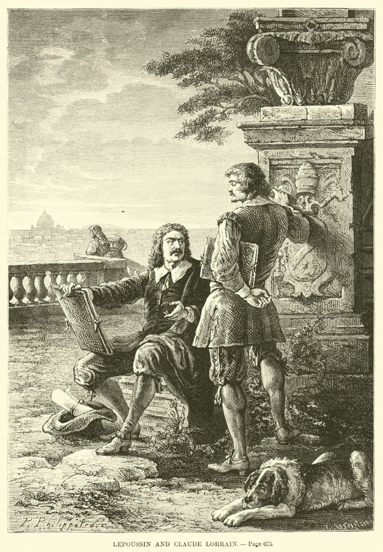 Lepoussin و Claude Lorrain بواسطة المدرسة الفرنسية