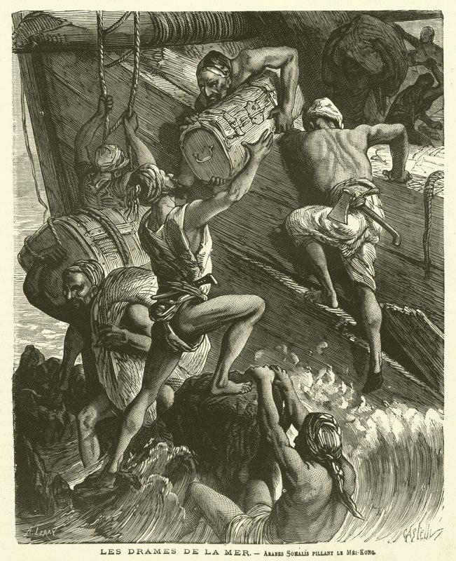 Les Drames De La Mer (نقش) بواسطة المدرسة الفرنسية