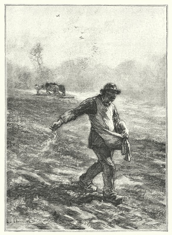 Les Semailles (نقش) بواسطة المدرسة الفرنسية
