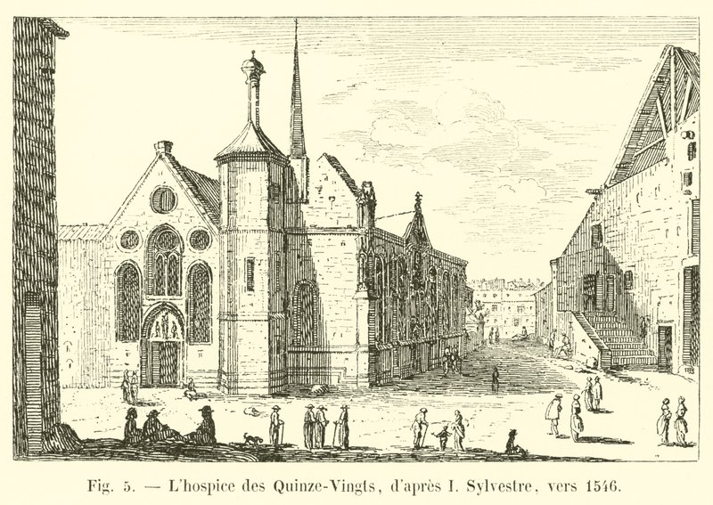 Hospice des Quinze-Vingts ، بعد أنا سيلفستر ، حوالي 1546 بواسطة المدرسة الفرنسية