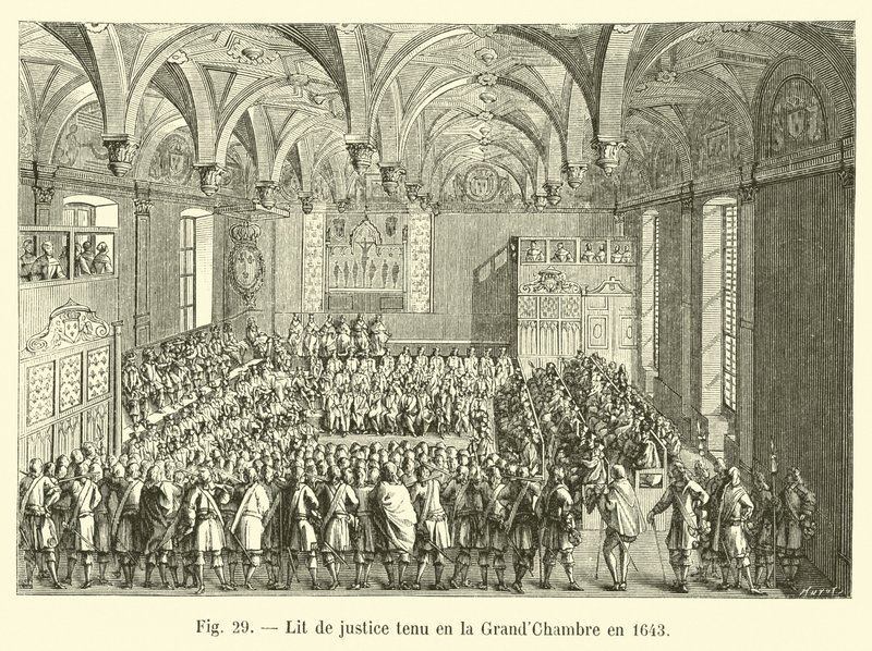 أقيم العدل في GrandChambre عام 1643 بواسطة المدرسة الفرنسية