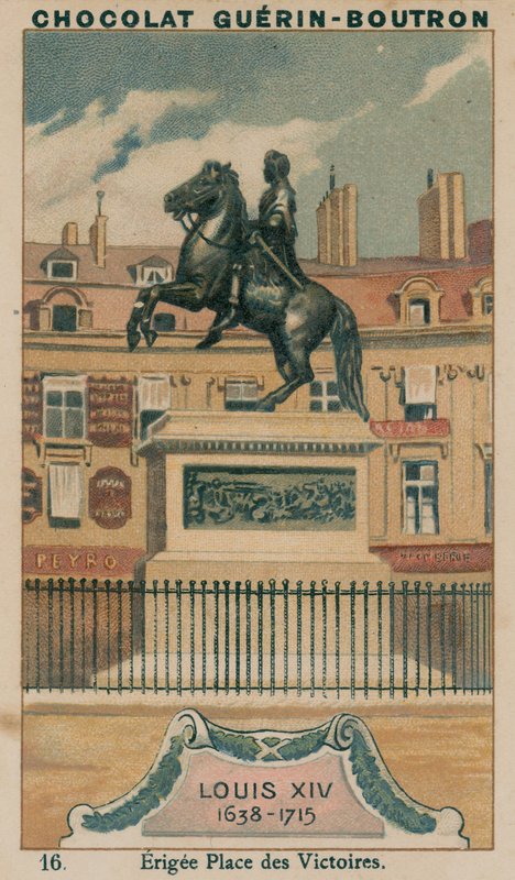 لويس الرابع عشر ، 1638-1715 ، Erigee Place des Victoires بواسطة المدرسة الفرنسية