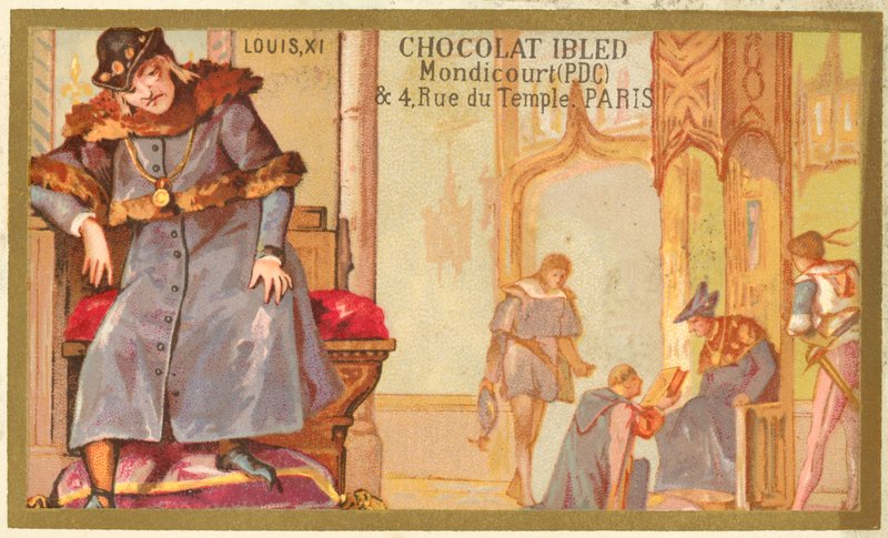 Louis XI of France (chromolitho) بواسطة المدرسة الفرنسية
