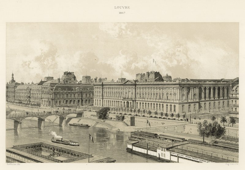 اللوفر ، 1867 بواسطة المدرسة الفرنسية