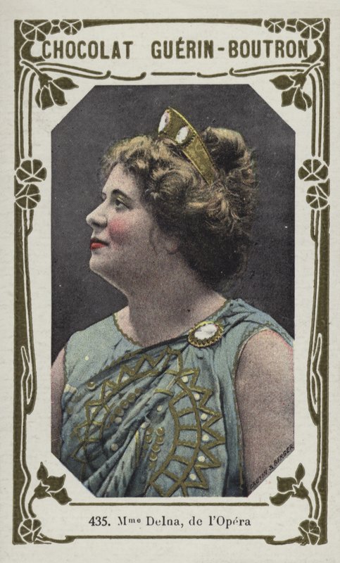 مدام ديلنا ، من lOpera (صورة ملونة) بواسطة المدرسة الفرنسية