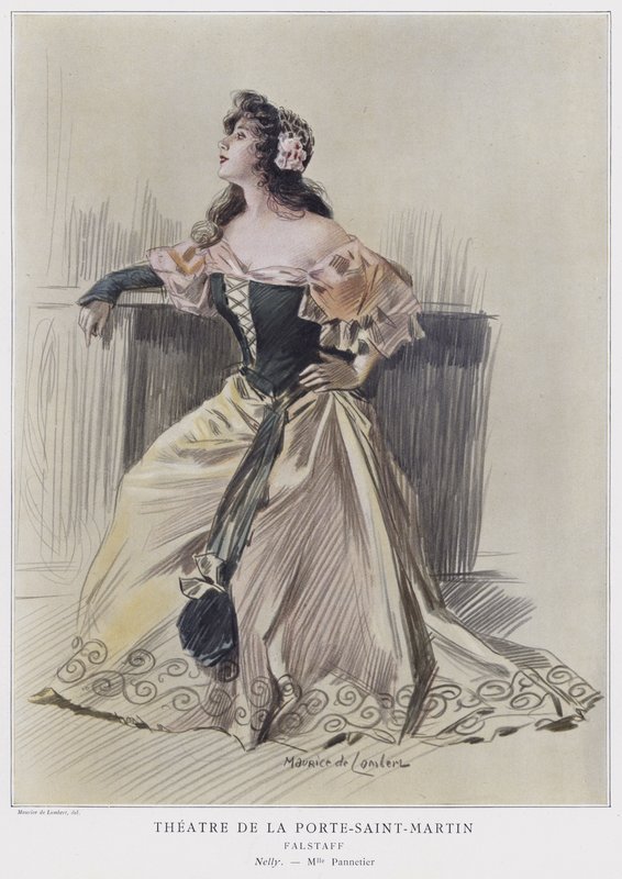 Mademoiselle Pannetier مثل نيللي في فالستاف بواسطة المدرسة الفرنسية