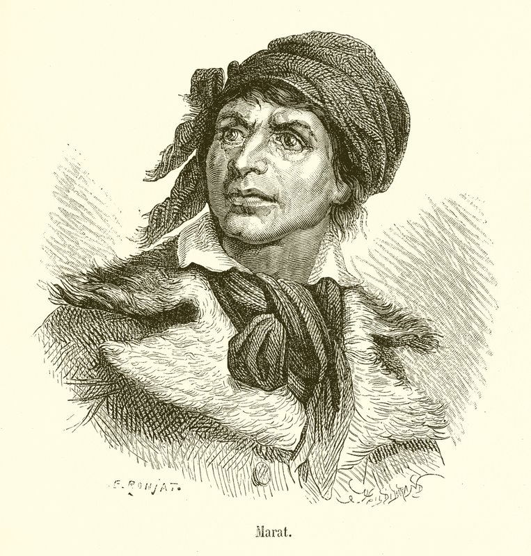 Marat  بواسطة المدرسة الفرنسية