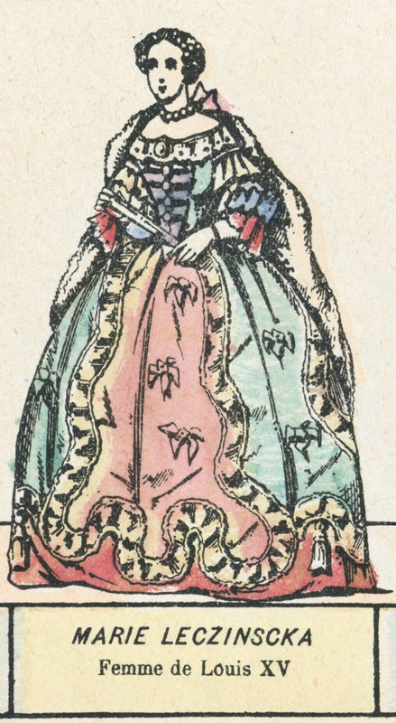 Marie Leczinscka, Femme de Louis XV (coloured engraving) بواسطة المدرسة الفرنسية
