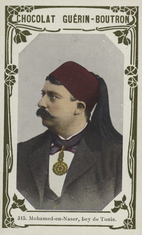 Mohamed-en-Naser, bey de Tunis (coloured photo) بواسطة المدرسة الفرنسية