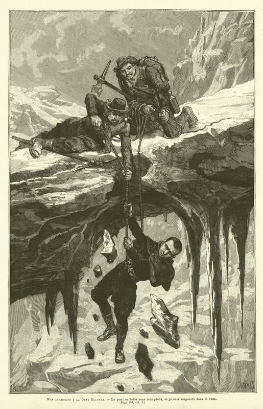 Mon Ascencion A La Dent Blanche (نقش) بواسطة المدرسة الفرنسية
