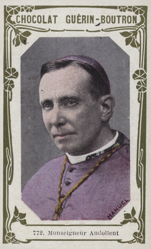 Monseigneur Audollent (صورة ملونة) بواسطة المدرسة الفرنسية